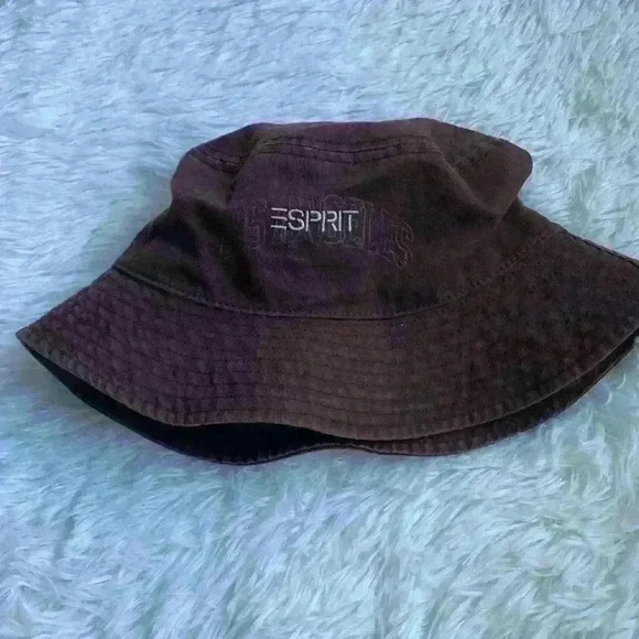 Espirit Bucket Hat.  Brown.  Los Angeles printed on front. - Picture 1 of 4